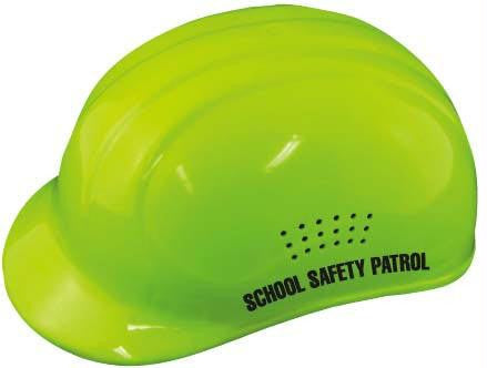 Hi-Viz Lime Helmet w- Label