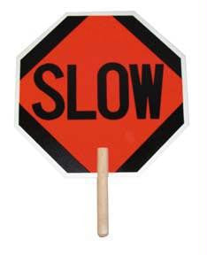 18" Stop-Slow Paddle Sign
