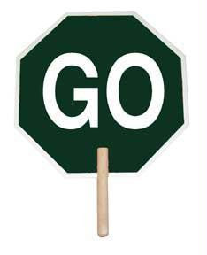 18" Stop-Go Paddle Sign
