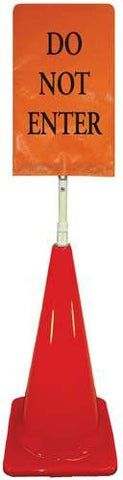 Cone Sign Kit - DO NOT ENTER (orange)