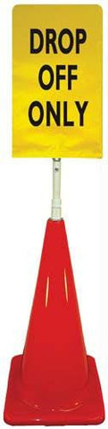 Cone Sign Kit - DROP OFF ONLY (yellow)