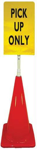 Cone Sign Kit - PICK UP ONLY (yellow)