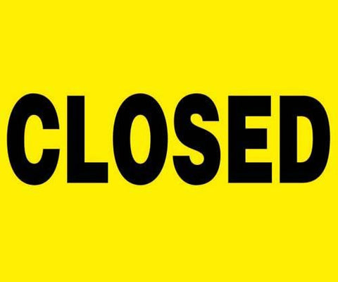 24" x 18" Barricade Sign - Closed