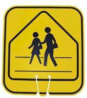 Large Snap-On Cone Sign - Crossing