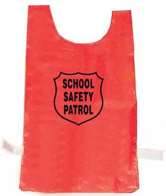 Nylon Pinnie (Red) w- Safety Patrol Emblem