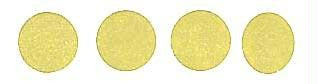 Roll of 100 Adhesive Circles - Yellow