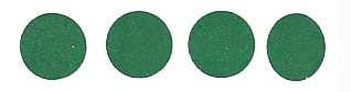 Roll of 100 Adhesive Circles - Green