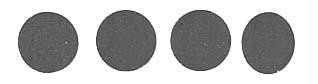 Roll of 100 Adhesive Circles - Black