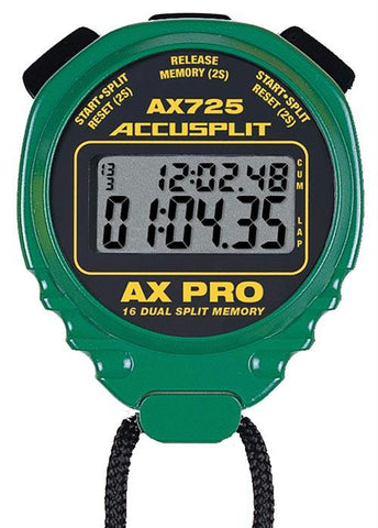 ACCUSPLIT AX725 Pro Timer - Green