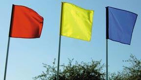 Course Flag w- 84" Post